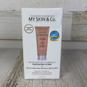 My Skin & Co Exfoliating Scrub Women Ingrown Hairs Razor Bumps Inflammation new
